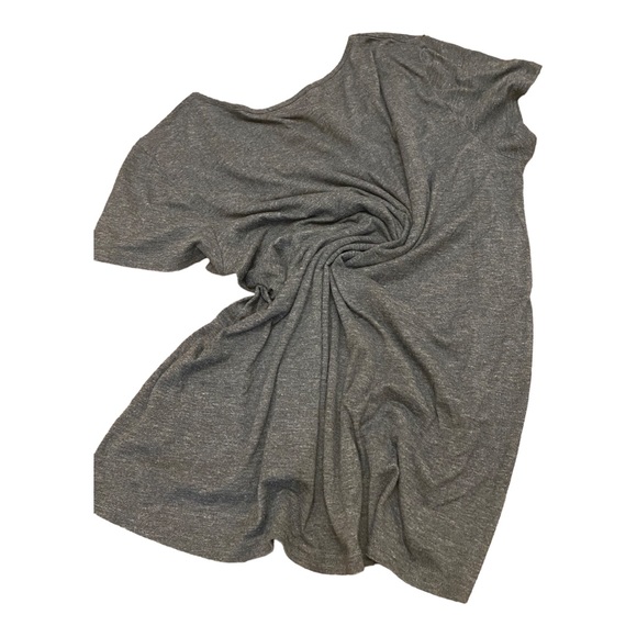 Rozaki Women’s Size XL Charcoal Gray & Plaid Pleated Short Sleeve Tunic Top - Picture 12 of 12